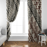 Niho Taniwha Kowhaiwhai Window Curtain LT9 - Polynesian Pride