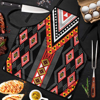 Niho Taniwha Taniko Motif Apron LT9 Red - Polynesian Pride