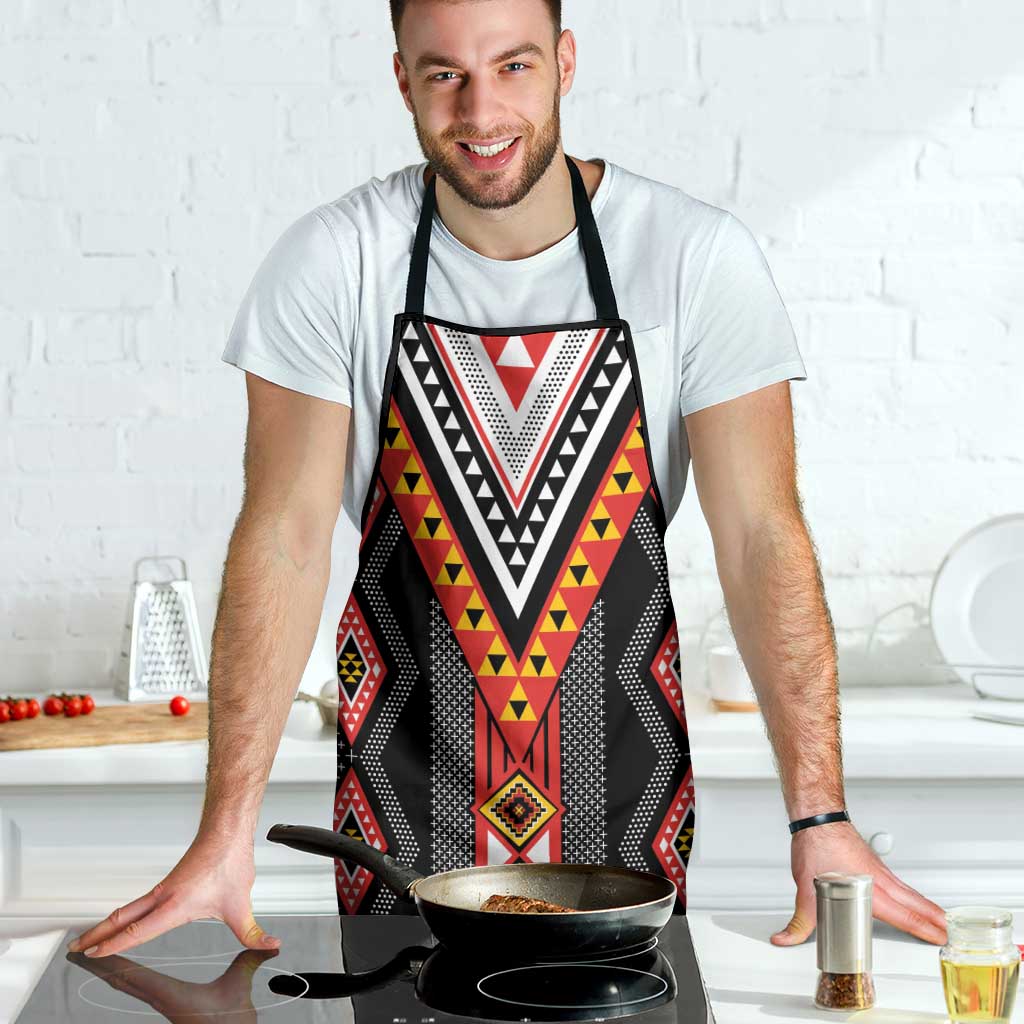 Niho Taniwha Taniko Motif Apron LT9 - Polynesian Pride