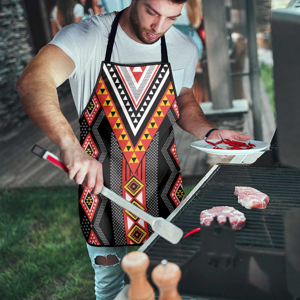Niho Taniwha Taniko Motif Apron LT9 - Polynesian Pride