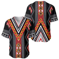 Niho Taniwha Taniko Motif Baseball Jersey