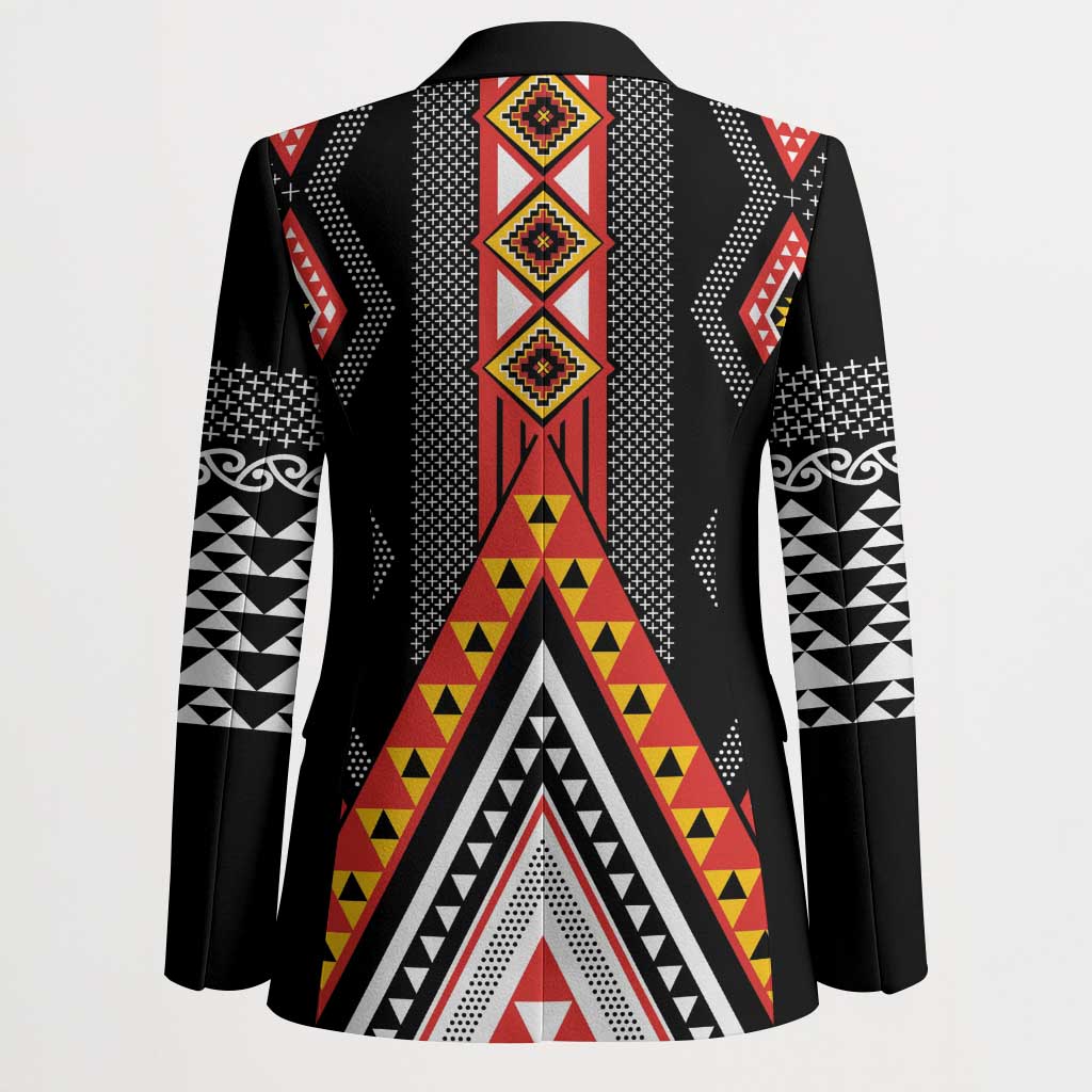 Niho Taniwha Taniko Motif Blazer LT9 - Polynesian Pride