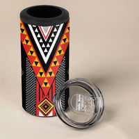 Niho Taniwha Taniko Motif 4 in 1 Can Cooler Tumbler LT9 - Polynesian Pride