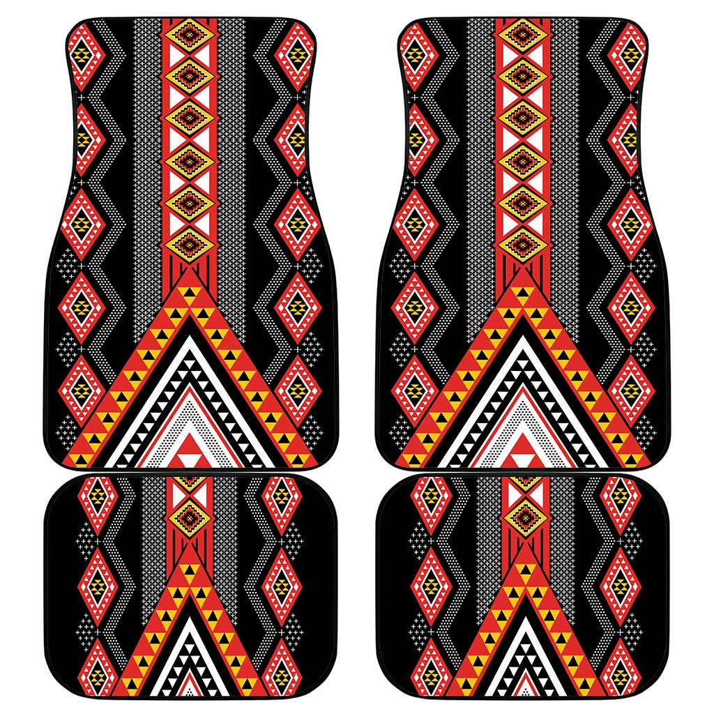 Niho Taniwha Taniko Motif Car Mats LT9 - Polynesian Pride