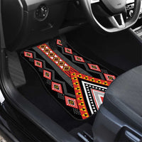 Niho Taniwha Taniko Motif Car Mats LT9 - Polynesian Pride