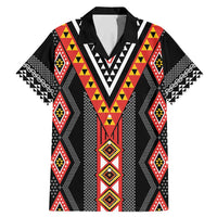 Niho Taniwha Taniko Motif Family Matching Mermaid Dress and Hawaiian Shirt