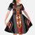 Niho Taniwha Taniko Motif Family Matching Summer Maxi Dress and Hawaiian Shirt