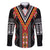 Niho Taniwha Taniko Motif Family Matching Summer Maxi Dress and Hawaiian Shirt