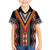 Niho Taniwha Taniko Motif Family Matching Summer Maxi Dress and Hawaiian Shirt
