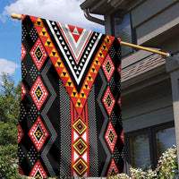 Niho Taniwha Taniko Motif Garden Flag LT9 - Polynesian Pride