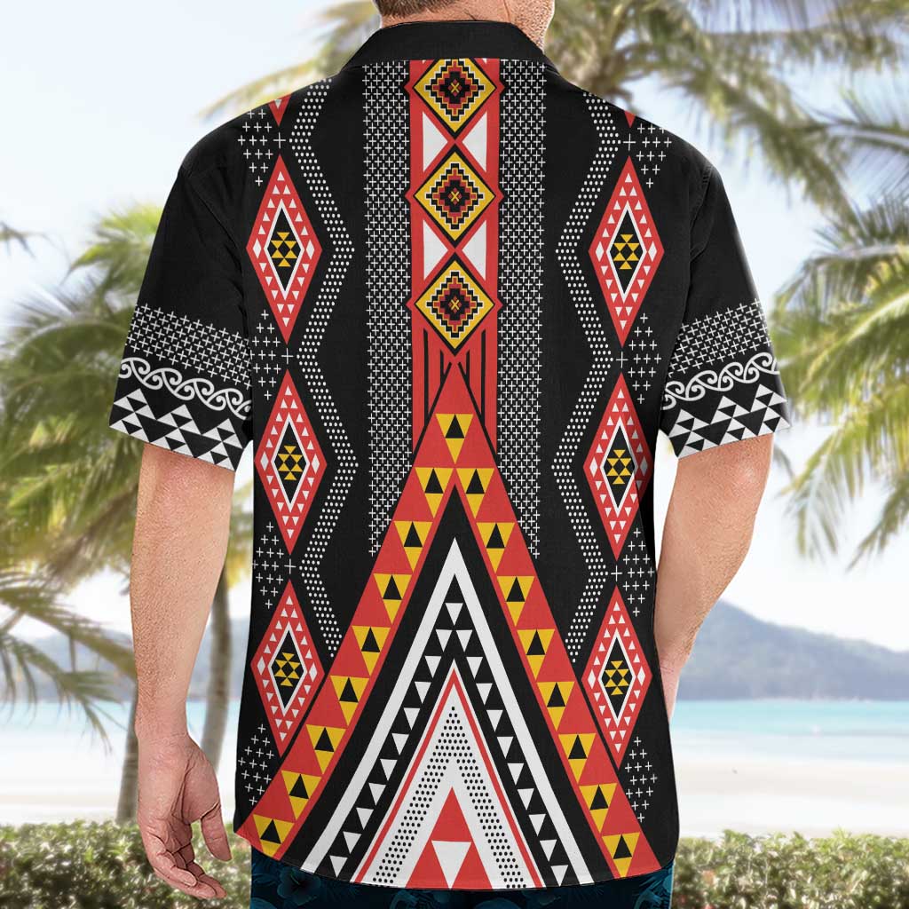 Niho Taniwha Taniko Motif Hawaiian Shirt LT9 - Polynesian Pride