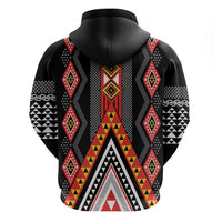 Niho Taniwha Taniko Motif Hoodie LT9 - Polynesian Pride