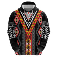 Niho Taniwha Taniko Motif Hoodie LT9 - Polynesian Pride