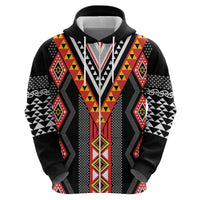 Niho Taniwha Taniko Motif Hoodie LT9 - Polynesian Pride