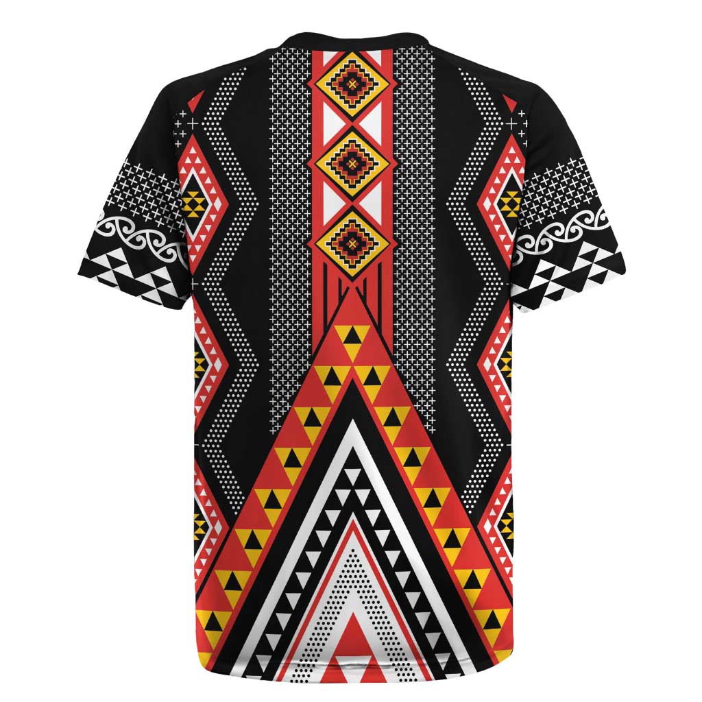 Niho Taniwha Taniko Motif Rugby Jersey