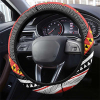 Niho Taniwha Taniko Motif Steering Wheel Cover LT9 - Polynesian Pride