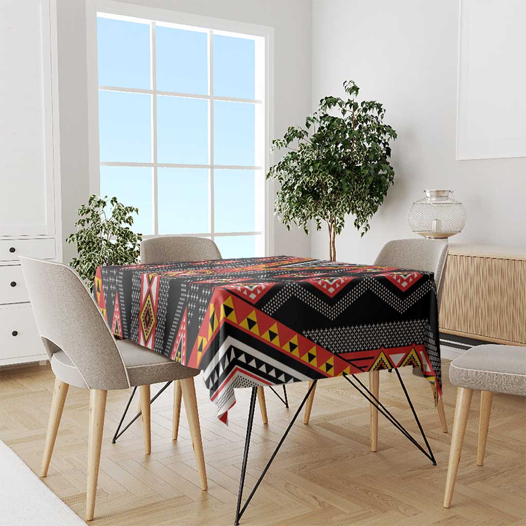 Niho Taniwha Taniko Motif Tablecloth LT9 - Polynesian Pride