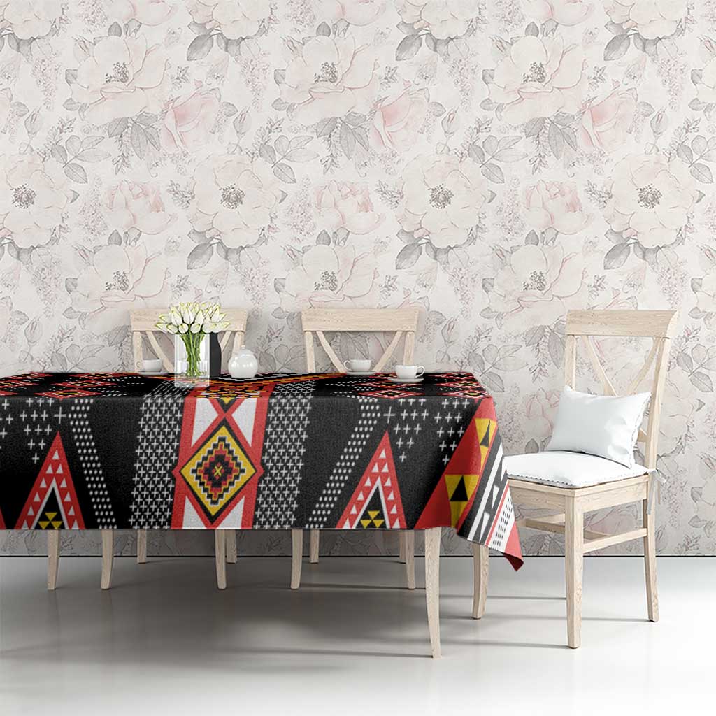 Niho Taniwha Taniko Motif Tablecloth LT9 - Polynesian Pride