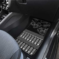 Black Taniko Kowhaiwhai Tukutuku Motif Car Mats LT9 - Polynesian Pride