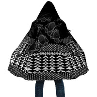 Black Taniko Kowhaiwhai Tukutuku Motif Cloak - Polynesian Pride