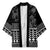 Black Taniko Kowhaiwhai Tukutuku Motif Kimono - Polynesian Pride