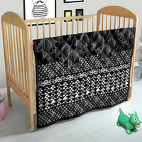 Black Taniko Kowhaiwhai Tukutuku Motif Quilt