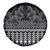 Black Taniko Kowhaiwhai Tukutuku Motif Spare Tire Cover