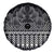 Black Taniko Kowhaiwhai Tukutuku Motif Spare Tire Cover