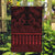 Red Taniko Kowhaiwhai Tukutuku Motif Garden Flag