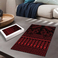 Red Taniko Kowhaiwhai Tukutuku Motif Puzzle LT9 - Polynesian Pride