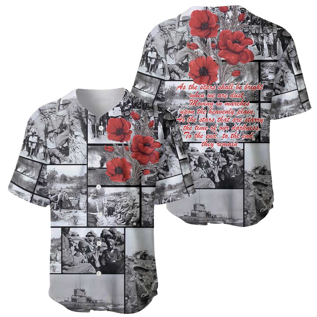 ANZAC Day Gallipoli Campaign Baseball Jersey To The End They Remain