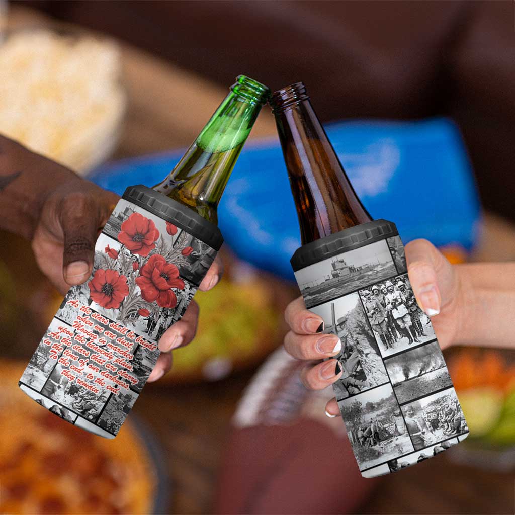 ANZAC Day Gallipoli Campaign 4 in 1 Can Cooler Tumbler To The End They Remain LT9 - Polynesian Pride