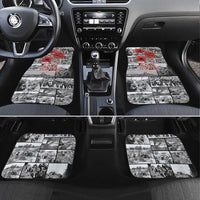 ANZAC Day Gallipoli Campaign Car Mats To The End They Remain LT9 Set 4pcs Black - Polynesian Pride