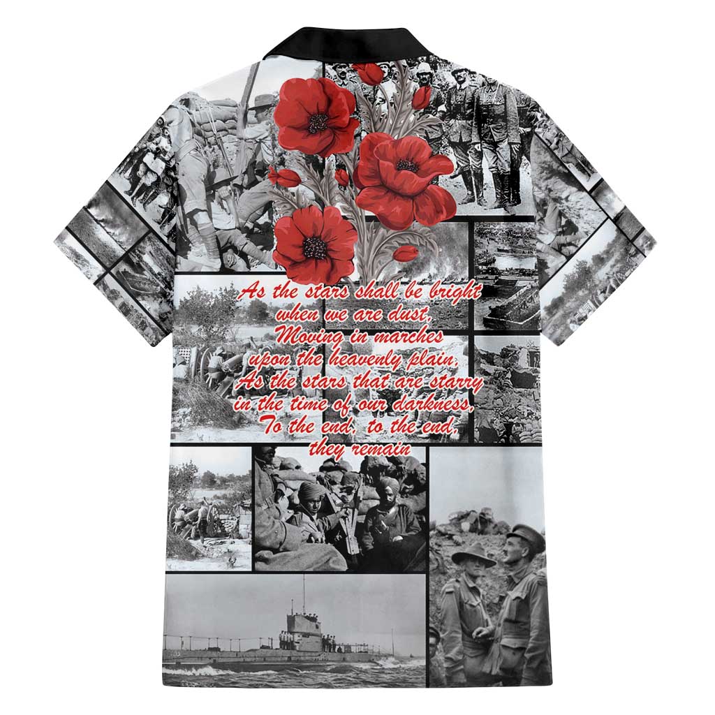 ANZAC Day Gallipoli Campaign Family Matching Off Shoulder Short Dress and Hawaiian Shirt To The End They Remain