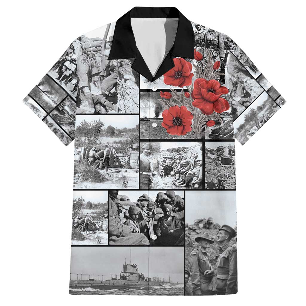 ANZAC Day Gallipoli Campaign Family Matching Short Sleeve Bodycon Dress and Hawaiian Shirt To The End They Remain
