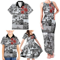 ANZAC Day Gallipoli Campaign Family Matching Tank Maxi Dress and Hawaiian Shirt To The End They Remain