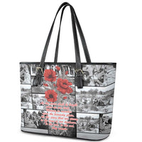 ANZAC Day Gallipoli Campaign Leather Tote Bag To The End They Remain LT9 - Polynesian Pride