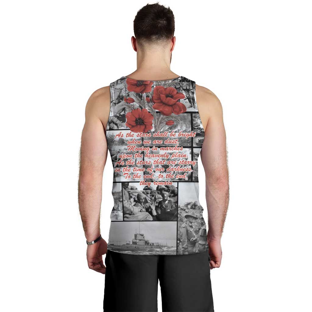 ANZAC Day Gallipoli Campaign Men Tank Top To The End They Remain LT9 - Polynesian Pride