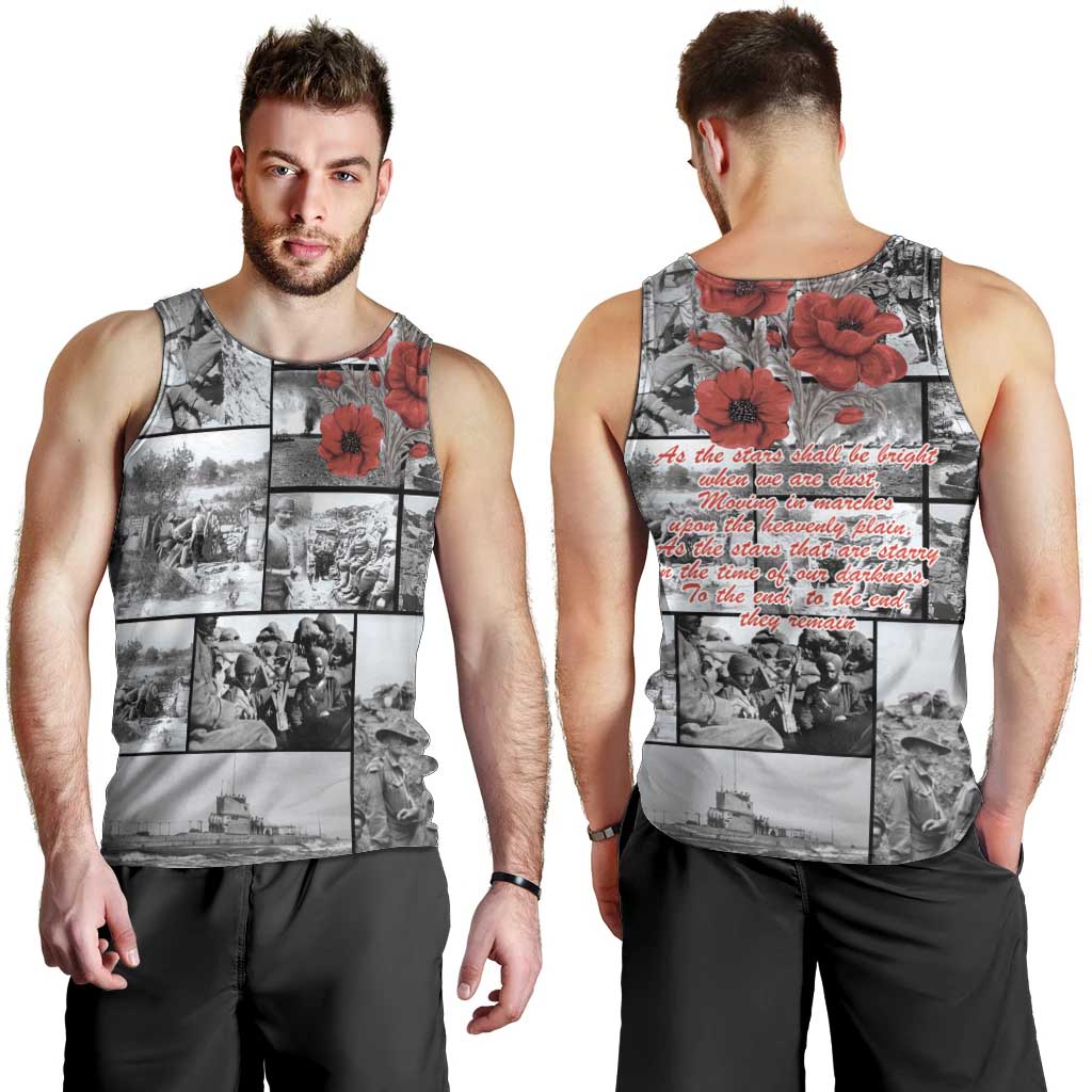 ANZAC Day Gallipoli Campaign Men Tank Top To The End They Remain LT9 - Polynesian Pride