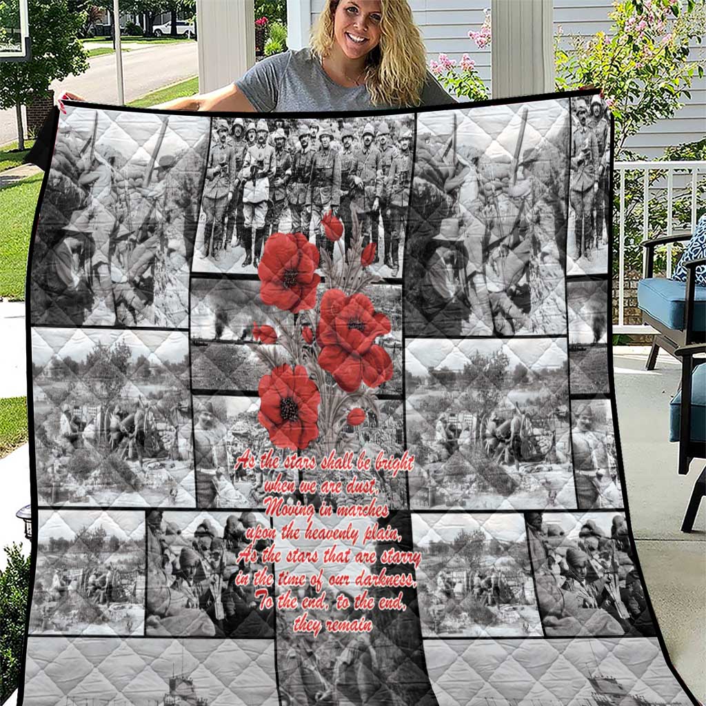 ANZAC Day Gallipoli Campaign Quilt To The End They Remain