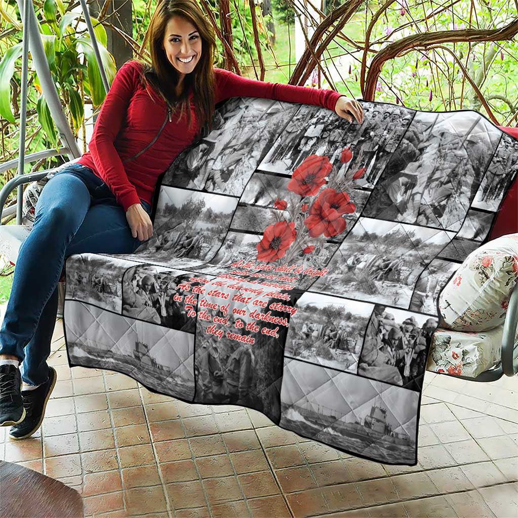 ANZAC Day Gallipoli Campaign Quilt To The End They Remain