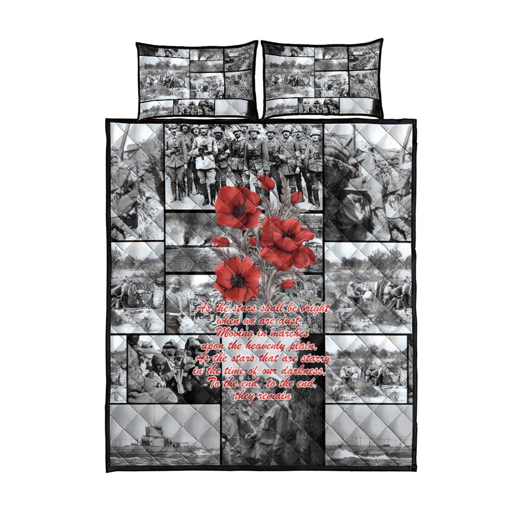 ANZAC Day Gallipoli Campaign Quilt Bed Set To The End They Remain LT9 - Polynesian Pride