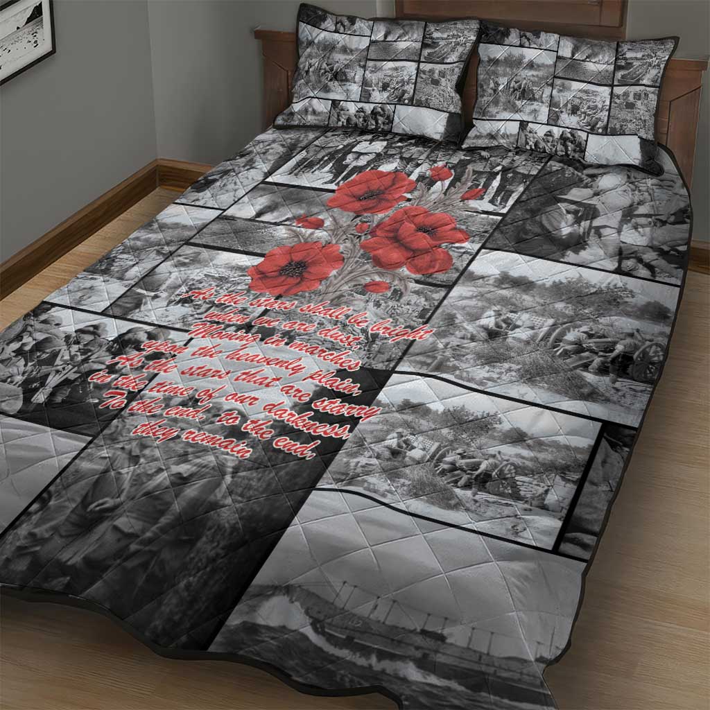 ANZAC Day Gallipoli Campaign Quilt Bed Set To The End They Remain LT9 - Polynesian Pride