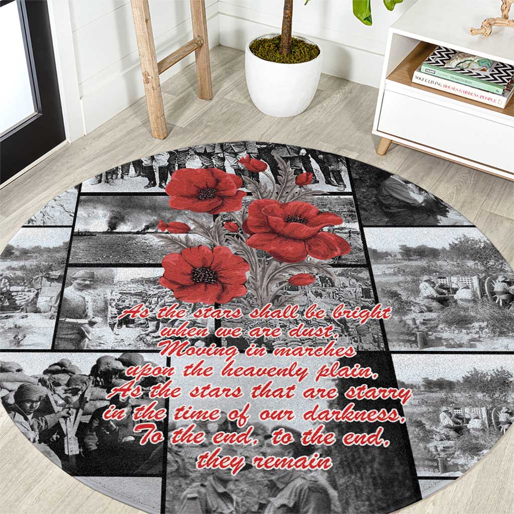 ANZAC Day Gallipoli Campaign Round Carpet To The End They Remain
