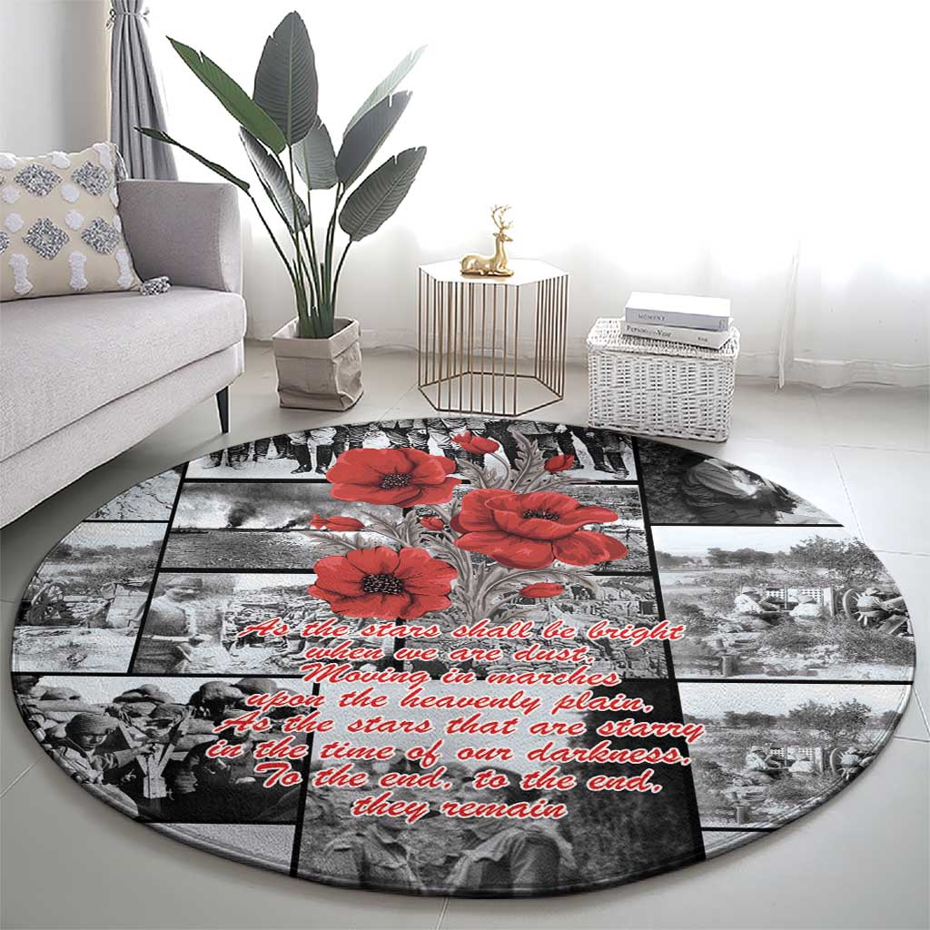 ANZAC Day Gallipoli Campaign Round Carpet To The End They Remain