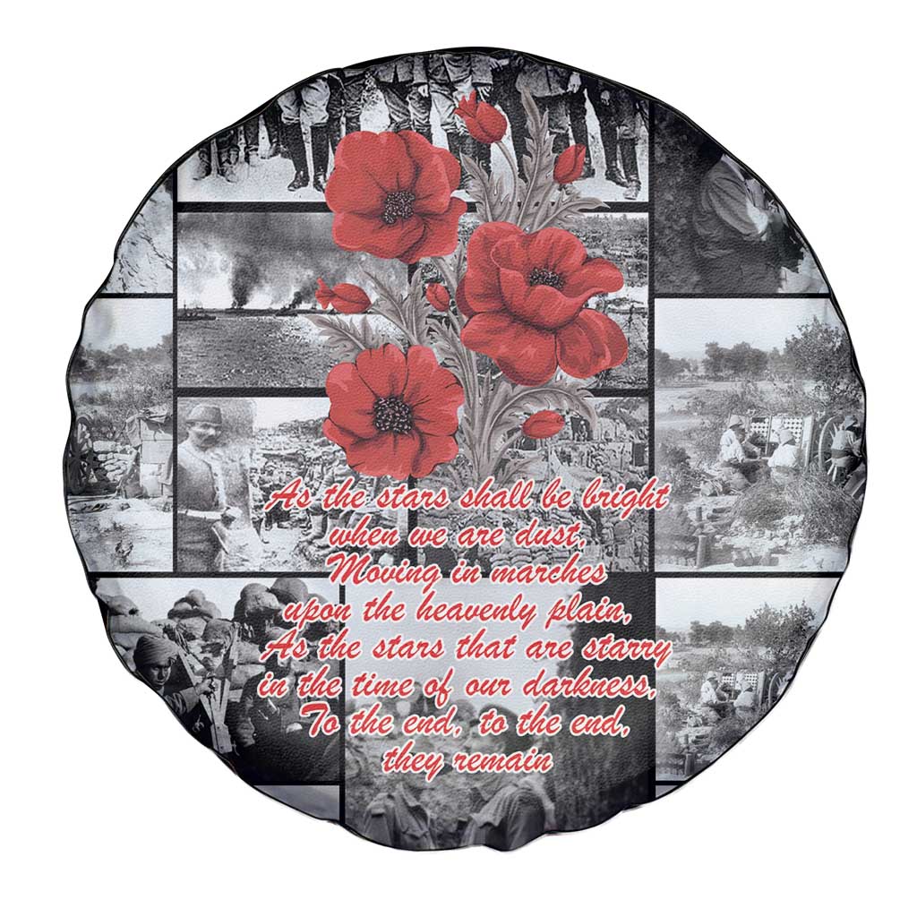 ANZAC Day Gallipoli Campaign Spare Tire Cover To The End They Remain LT9 - Polynesian Pride