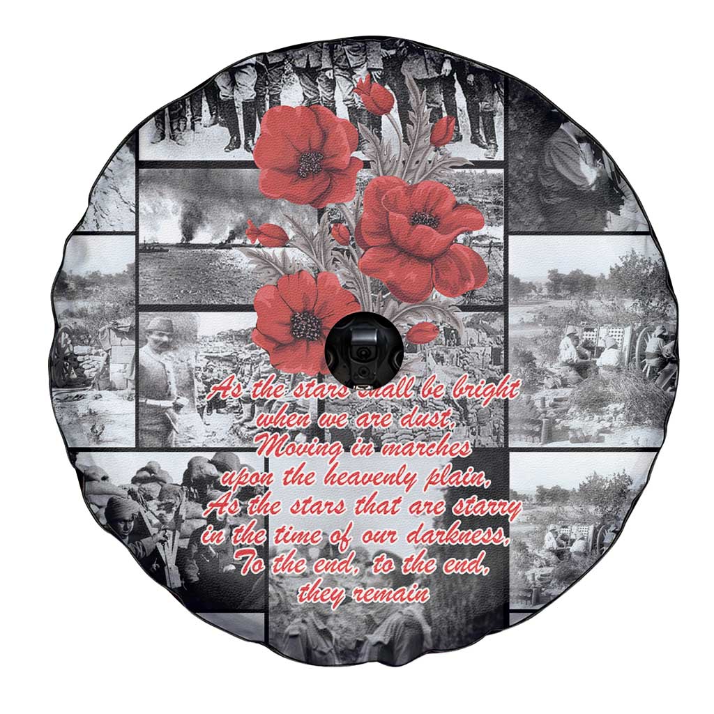 ANZAC Day Gallipoli Campaign Spare Tire Cover To The End They Remain LT9 - Polynesian Pride