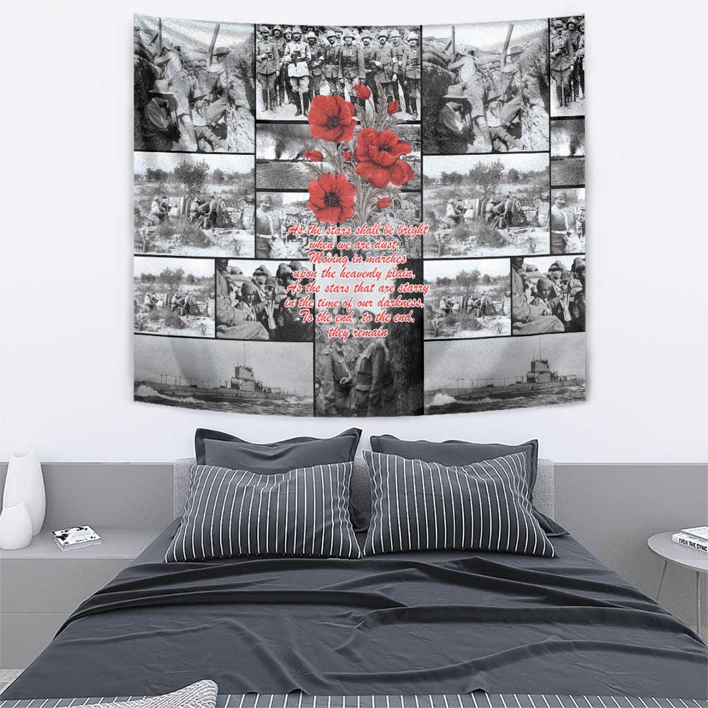 ANZAC Day Gallipoli Campaign Tapestry To The End They Remain
