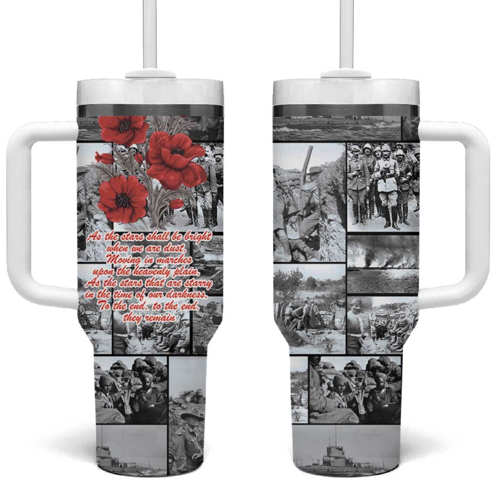ANZAC Day Gallipoli Campaign Tumbler With Handle To The End They Remain