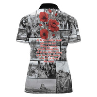 ANZAC Day Gallipoli Campaign Women Polo Shirt To The End They Remain